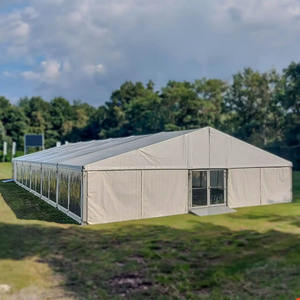 Tente de fête extérieure en PVC personnalisée à cadre en aluminium pour événements Tente de fête de marque de mariage pour les ventes - Product Image 1
