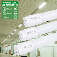 Tube LED T8 en verre 9W 18W 22W CCT réglable 2700K 4000K 6500K pour salon, spa, studio de beauté