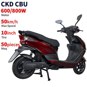Moto électrique <span class=keywords><strong>de</strong></span> <span class=keywords><strong>course</strong></span> à grande vitesse CKD SKD 10 pouces 600/800W 50 km/h Vitesse Cyclomoteur électrique avec pédales - Product Image 4