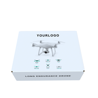 Tableau blanc + boîtes d'expédition à flûte brune Boîte d'emballage pour drones Boîte d'emballage pour caméra et capteur de localisation GPS