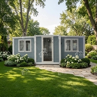 Prêt à expédier isolé préfabriqué pliant 3 en 1 Maisons conteneur extensible Maison conteneur détachable avec toilettes pour la france