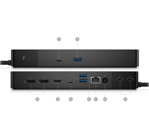 Station d'accueil <span class=keywords><strong>Thunderbolt</strong></span> <span class=keywords><strong>4</strong></span> Dell WD22TB4 avec <span class=keywords><strong>hub</strong></span> <span class=keywords><strong>USB</strong></span>-C et adaptateur secteur 180W, interface <span class=keywords><strong>USB</strong></span> 3.2 pour ordinateur portable et moniteur - Product Image 5