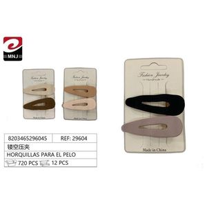 Hollowed-out Hair Clips 12 Pcs Made In China Fashion Jewelry Handmade - Product Image 1