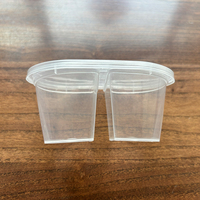 Petit récipient en plastique jetable pour sauce, coupelle individuelle pour sushi, shot de gelée, soufflé, vinaigrette, shot de gelée pour aliments