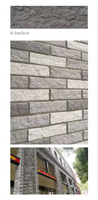 Briques artificielles en granit rouge brique fendu, design moderne, panneaux muraux, revêtement extérieur, comptoirs, découpe sur mesure, appartement Rinsun 5