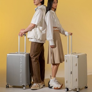 Student <b>Trolley</b> <b>Suitcase</b> 20-Inch Spinner Wheels USB Port TSA Lock Stripe Design Unisex Leisure Travel - Product Image 1