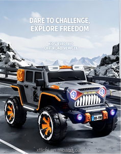 Camion tout-terrain pour enfants alimenté par une grosse batterie 12V 10Ah 4x4 avec télécommande et Bluetooth - Product Image 3