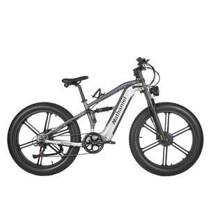 Vélo de montagne électrique en aluminium avec livraison tout-en-un en UE, pneus épais 26*4, moteur sans balais 2000W, double suspension, frein hydraulique - Product Image 3