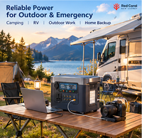 Centrale Électrique Portable OEM 1500W-2000W, Générateur Solaire 1700Wh à Onde Sinusoïdale Pure pour Camping, VR, Voyage et Usage Domestique 220V