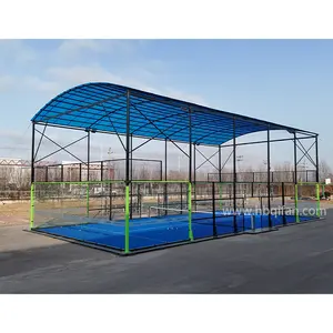 2024 10X20m Size Professional Buy Padel Tennis Court Durable Abs Frame Panoramic Paddle Court