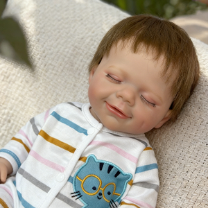 Poupées Reborn Kindure de 18 pouces, corps souple, grandes poupées garçons, peau peinte en 3D, poupées Reborn bébé réalistes, jouets pour enfants - Product Image 3