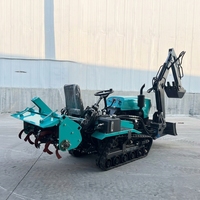 Traktor Mini Crawler Diesel 25HP 35HP 50HP untuk Pertanian dengan Perlengkapan, Dijual Murah