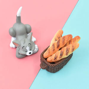 Breloques miniatures en résine à dos plat, imitation pain, pour maison de poupée, artisanat DIY et décoration de téléphone - Product Image 5