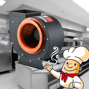 Mutfak için yüksek basınçlı motorlu YWL4E-300 1250W 300mm santrifüj egzoz körüğü fan