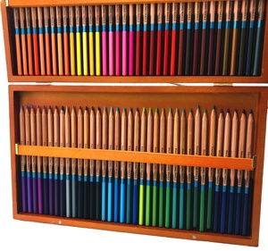 Deli — Kit de crayon coloré professionnel de haute qualité, fournitures d'art, boîte en bois, 72 couleurs pour enfants - Product Image 2