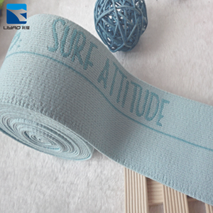Logotipo personalizado patrón tejido oem 20mm 4 cm de nylon tejido de lurex elástico jacquard cinta <span class=keywords><strong>banda</strong></span> para <span class=keywords><strong>la</strong></span> ropa interior - Product Image 1