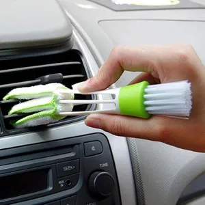 RTS-cepillo de plástico personalizado para limpieza de coche, herramienta de aire acondicionado, limpiador de persiana de ventilación