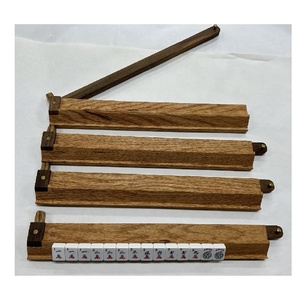 Gỗ Sồi và gỗ óc chó làm bằng tay một Bộ 4 kệ gạch Mạt chược với đẩy - Product Image 2