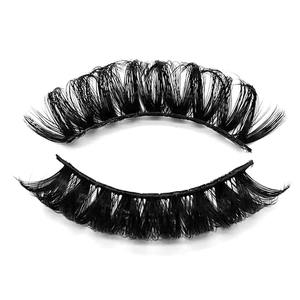 プライベートラベル20mmロングウィスピーラグジュアリー3Dシルク合成まつげロシアストリップまつげナチュラルスタイルボックス付き - Product Image 5