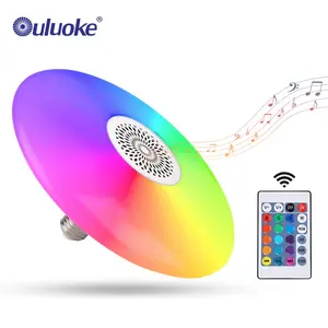 Haushalt kabellose Bluetooth-Fernbedienung Rgb Farbdimming-Glühre 220 V 48 W Decken-Musiklichter