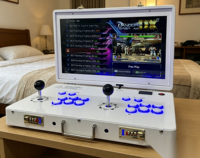 Borne d'Arcade Portable 19.5 Pouces avec Mille Jeux de Combat, Console de Jeu Vidéo Domestique, Machine Multi-Joueurs