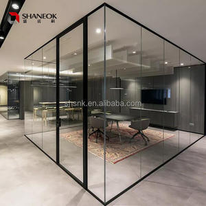<span class=keywords><strong>Cloison</strong></span> de séparation en verre pliable, <span class=keywords><strong>cloison</strong></span> de bureau en verre mobile, <span class=keywords><strong>cloison</strong></span> <span class=keywords><strong>amovible</strong></span> en verre pour bureau, sans cadre, en aluminium - Product Image 2