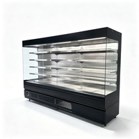 Refrigerador con Cortina de Aire Integrada de 3 Metros, Exterior de Titanio Negro e Interior de Acero Inoxidable