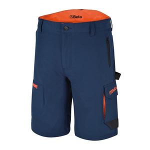 BETA - 076610101 Lightweight <b>stretch</b> <b>work</b> bermuda <b>shorts</b> with multipocket slim fit, blue - EAN 8054809197500 <b>WORK</b> TROUSERS - Product Image 1