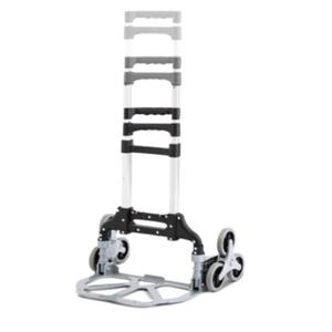 मूक फोल्डिंग एल्यूमीनियम हाथ सामान ट्रॉली क्रिस्टल ठोस चांदी शॉपिंग कार्ट स्टेनलेस स्टील प्लेटफॉर्म ओम हैंड कार्ट्स ट्रॉली - Product Image 6