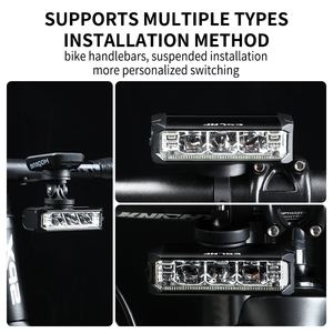 Phare <span class=keywords><strong>avant</strong></span> de vélo VTT rechargeable par USB ESLNF 1000 lumens, en alliage d'aluminium, étanche, haute luminosité, LED - Product Image 5
