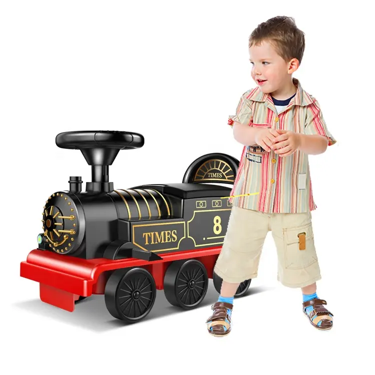 Hot selling ride on car retro train coasting version christmas gift kids cheap train toy kids toys 2023