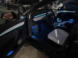 iCarsin שדרוג 2021+ דגם 3/Y תאורת סביבה עם רוטרי טוויטר רמקול מרכזי קונסולת בקרת LCD אור דלת עיטור LED - Product Image 6