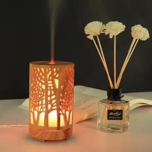 Machine d'aromathérapie, diffuseur d'air d'arôme, en forme de cylindre de bureau, pour aromathérapie, avec 12 prises Usb en métal, 100ml, 24 aromathérapie