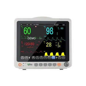 BPM-M1215 facile precisione di funzionamento Monitor multiparametrico portatile Vet ECG Monitor di ossigeno veterinario pazienza Monitor