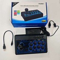 DOBE 7 en 1 Manette de jeu filaire pour jeux d'arcade, accessoires de jeu compatibles avec Android P-4/P-3/PC/Xbox360/X-ONE/Switch