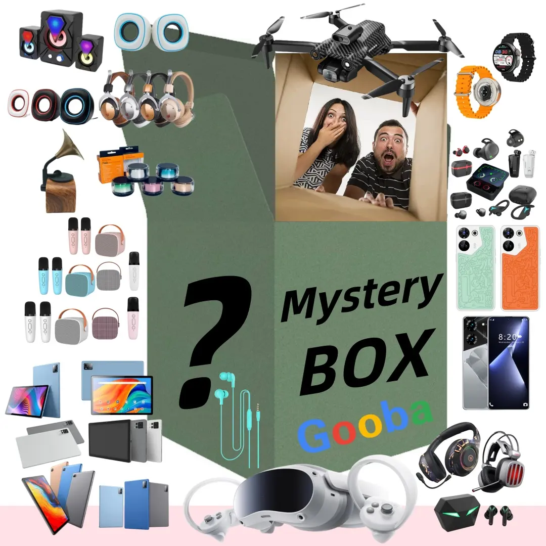 Nuovo popolare 3C lucky mystery box cellulare smart watch auricolari Wireless tablet droni gole play gift card
