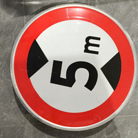 Panneau d'avertissement réfléchissant en aluminium pour la sécurité routière Panneau de signalisation solaire personnalisé