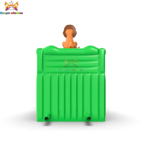 Le toboggan gonflable en PVC double voie le plus populaire, 0,55 mm, capacité 200 kg, installation facile, design personnalisable, garantie 3 ans