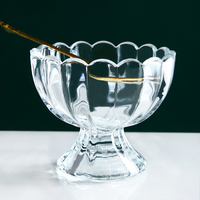 Contenants à glace en forme de pétale au design délicat, coupes à dessert pour jus et salades, bols à glace