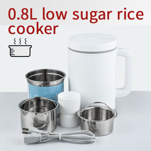 Nouvelle Cuiseuse à Riz Électrique Mini Portable IH avec Fonction Faible Teneur en Sucre, Boîtier en Plastique, Spatule et Tasse à Mesurer - Product Image 3