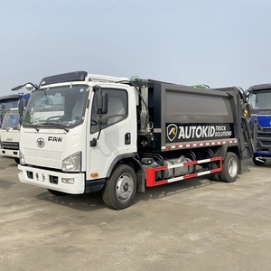 รถบรรทุกอัดขยะขนาดเล็ก FAW 4x2 6m3 เครื่องยนต์ดีเซล เกียร์ธรรมดา สำหรับขาย - Product Image 1