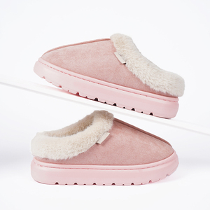 Pantuflas de Mujer de Doble Uso, de Felpa, para Invierno, Pantuflas de Algodón para Exteriores con Plataforma, Forro de Peluche y Suela de EVA Gruesa para Uso en el Hogar - Product Image 5