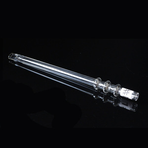 Glass <b>Hookah</b> Pipe 14x300mm Straight Type Reusable Smoking Accessory Set - Product Image 1