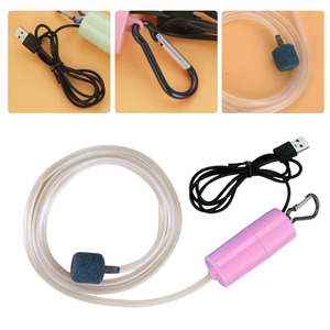 USB 미니 어항 산소 펌프 에어스톤 포함 친환경 플라스틱 어항 에어 펌프 무소음 에너지 절약 - Product Image 3