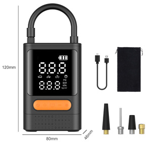 Portable LCD Digital Tire Inflator 5V Single Cylinder Pump for <b>Car</b> Motorcycle Black Plastic - Product Image 5