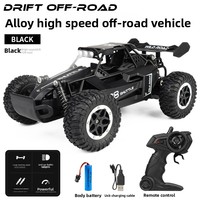 Voiture télécommandée en alliage de niveau expert 1:16, 2,4 G, haute vitesse, modèle de course tout-terrain, câble de chargeur USB, jouet parfait pour les garçons