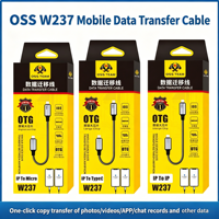 Cable de transferencia de datos para teléfono W237 |   Cable de migración de datos directa de teléfono a teléfono para iOS a iOS/Tipo-C/Micro