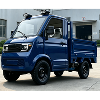 Vehículo Eléctrico de Cuatro Ruedas con Certificación EEC COC, Camioneta Eléctrica de 2 Plazas, 3500w, Cabina Cerrada Hidráulica Automática