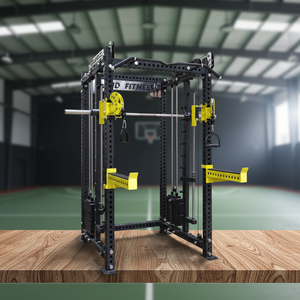 Rack de <span class=keywords><strong>musculation</strong></span> multifonction tout-en-un avec système de poulies à câble, <span class=keywords><strong>cage</strong></span> de <span class=keywords><strong>musculation</strong></span> pour entraînement complet du corps, pour la maison et les salles de sport commerciales - Product Image 1