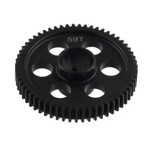 59T 0.6M métal acier engrenage droit mise à niveau précise des pièces de rechange pour <span class=keywords><strong>Arrma</strong></span> granit 1/18 RC voiture - Product Image 3